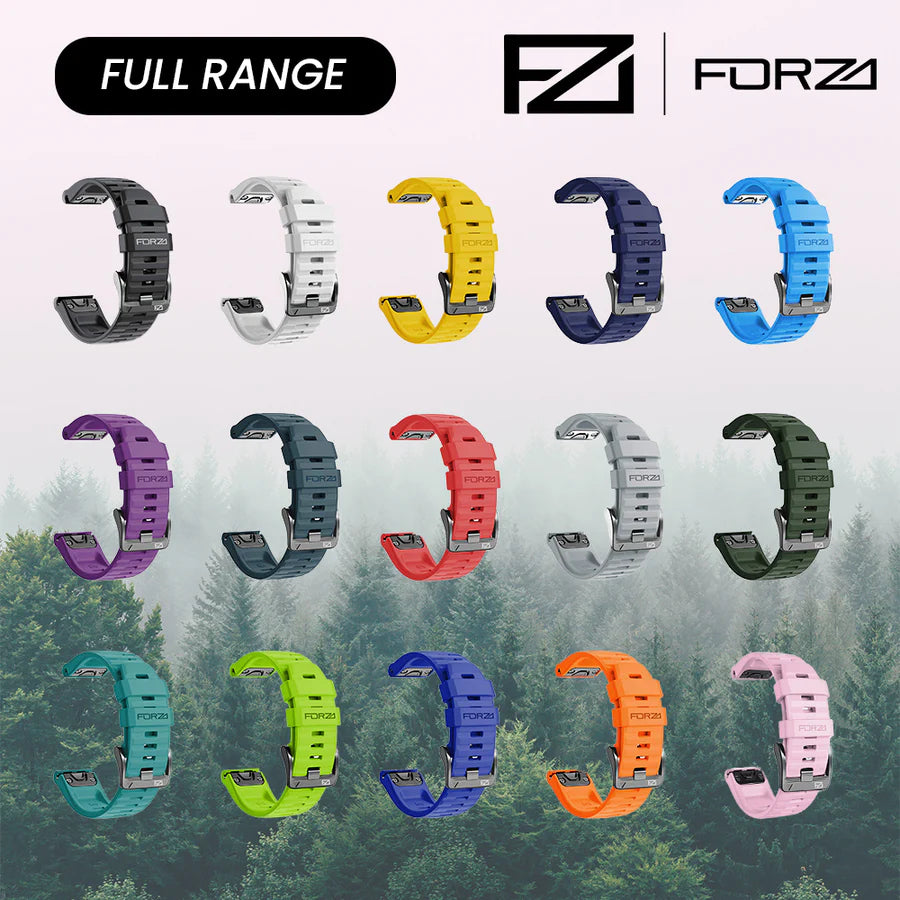 Forza Elite 26mm Quick Release Strap for Garmin Fenix 7X/6X/5X/3 & More