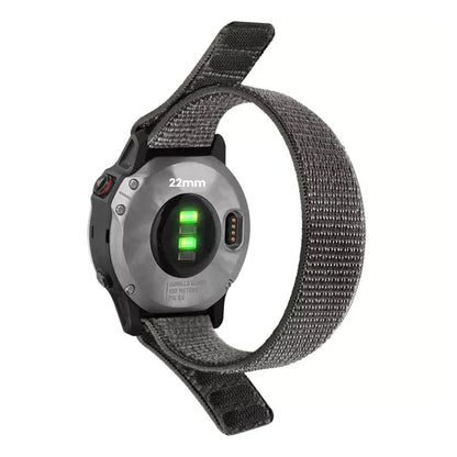 Forza 22mm Nylon Replacement Watch Strap For Garmin Fenix 5/5 Plus/6/7/ Instinct/Forerunner 935 & More