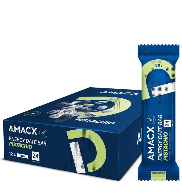 AMACX ENERGY DATE BAR PISTACHIO LIMITED EDITION